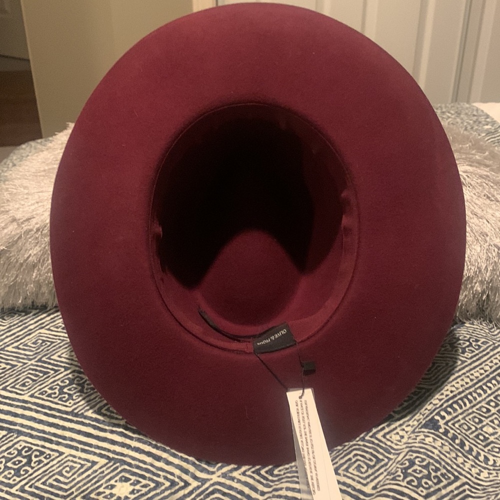 Olive and Pique Burgundy Wool Hat - Picture 4 of 8